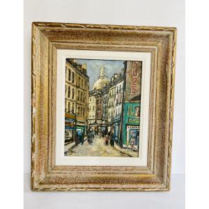 Rue animée à Montmartre - GIL